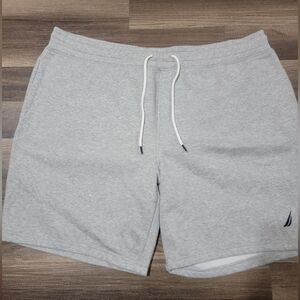 Nautica Gray Athletic Shorts with Elastic Waistband